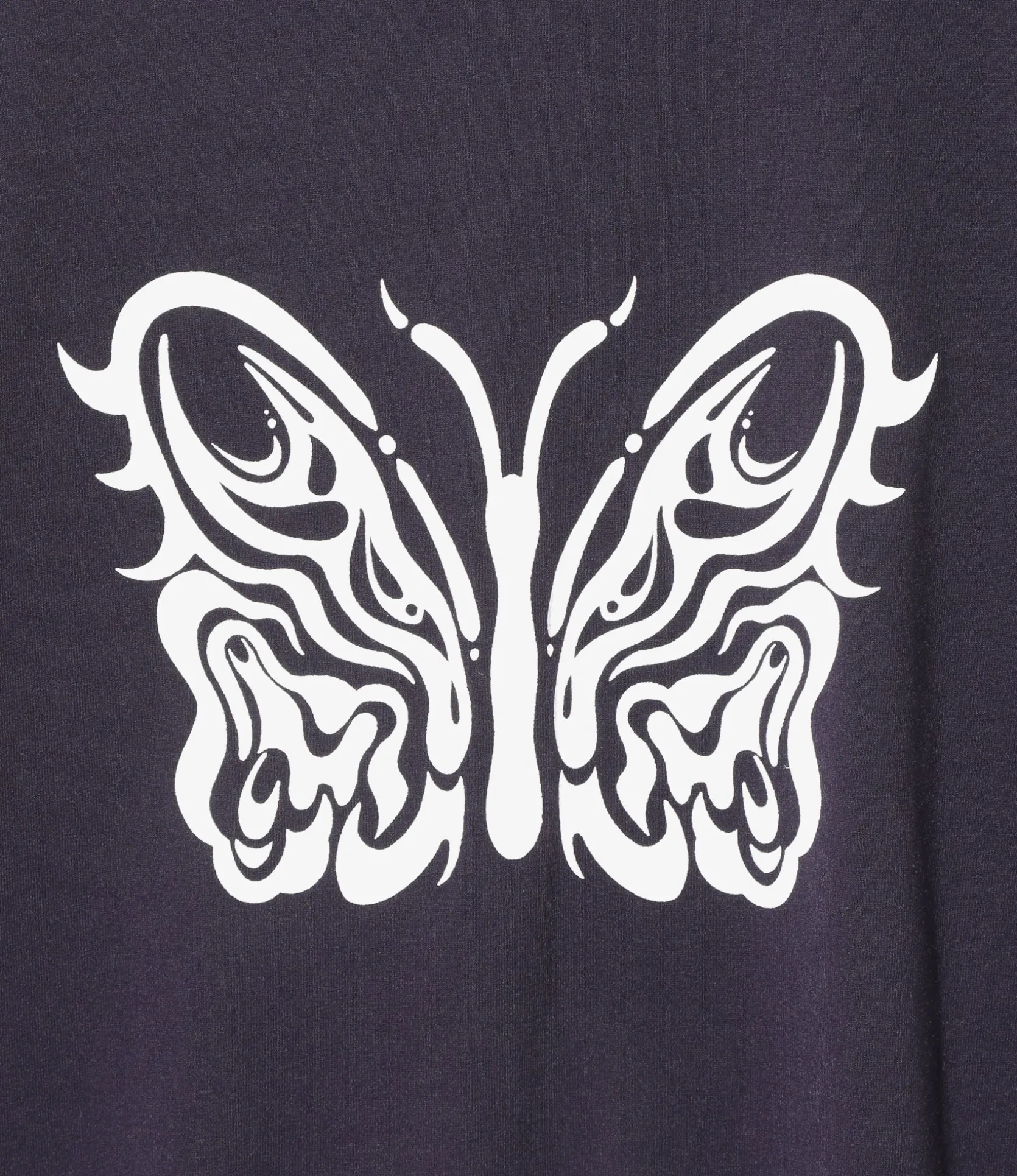 Needles x Kae Tanaka S/S Crew Neck Tee - Eggplant - Poly Jersey / KT Papillon