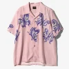 Needles x Kae Tanaka S/S One-Up Shirt - Old Rose - KT Papillon