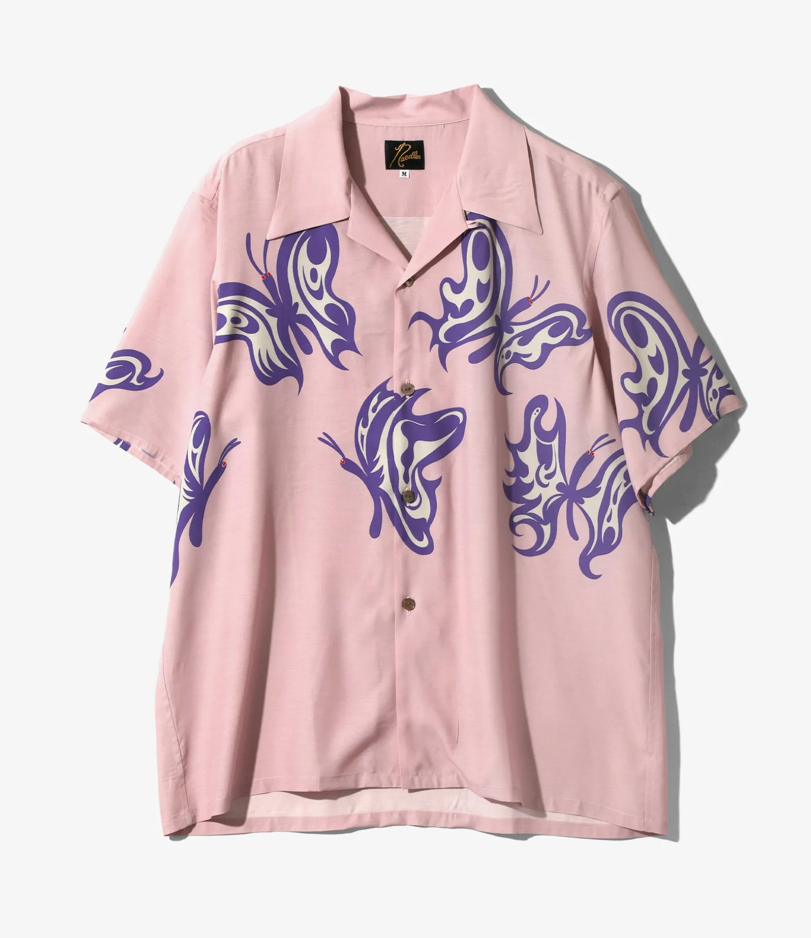 Needles x Kae Tanaka S/S One-Up Shirt - Old Rose - KT Papillon