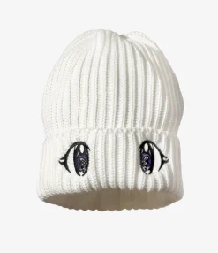 Needles x Kae Tanaka Watch Cap - Off White - KT Eyes Emb.