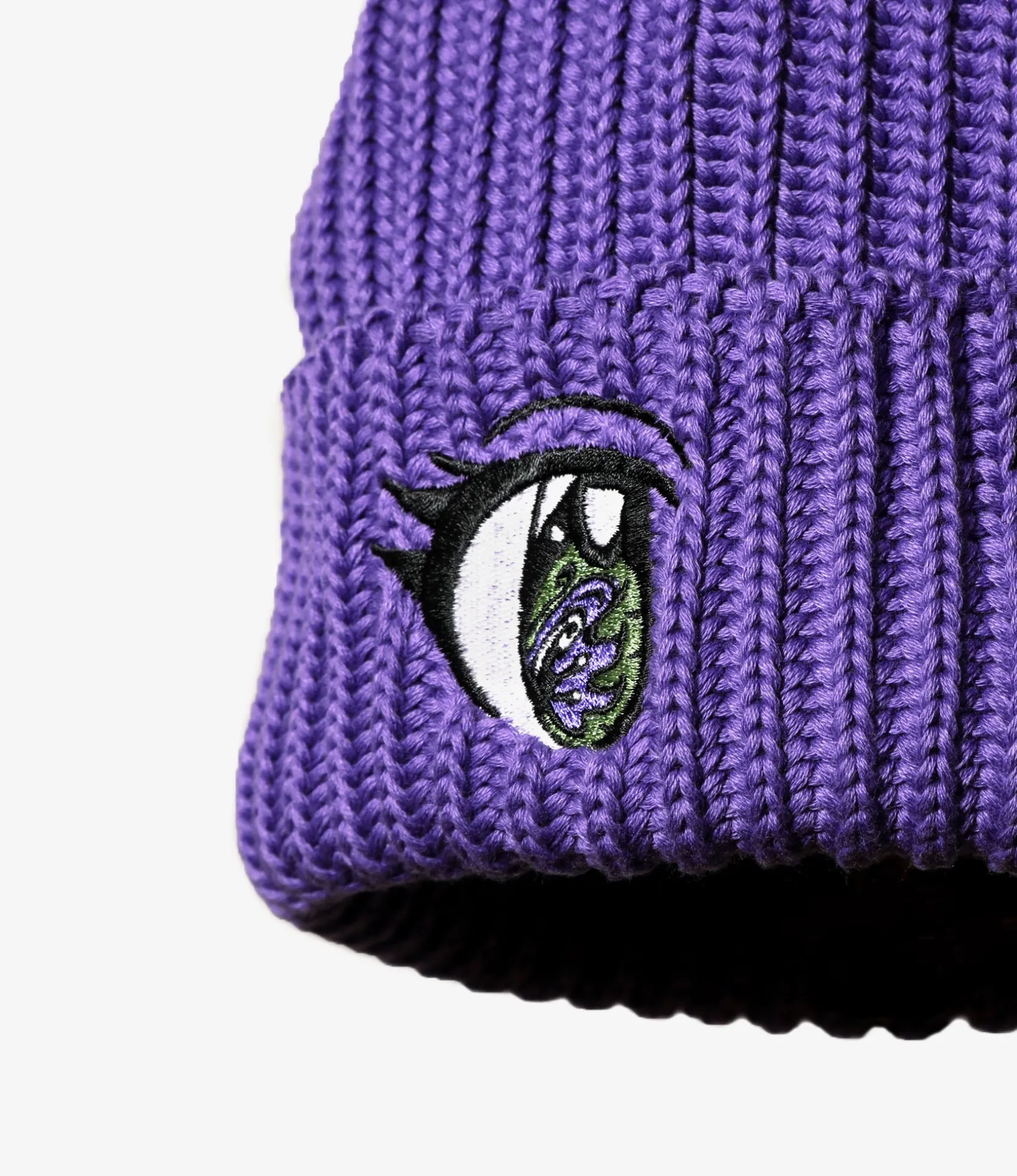 Needles x Kae Tanaka Watch Cap - Purple - KT Eyes Emb.