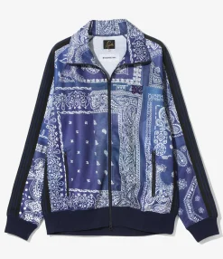 Needles x MIYAGIHEDTAKA - Track Jacket - Navy - Bandana Print