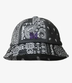 Needles x MIYAGIHIDETAKA - Bermuda Hat - Black - Bandana Print