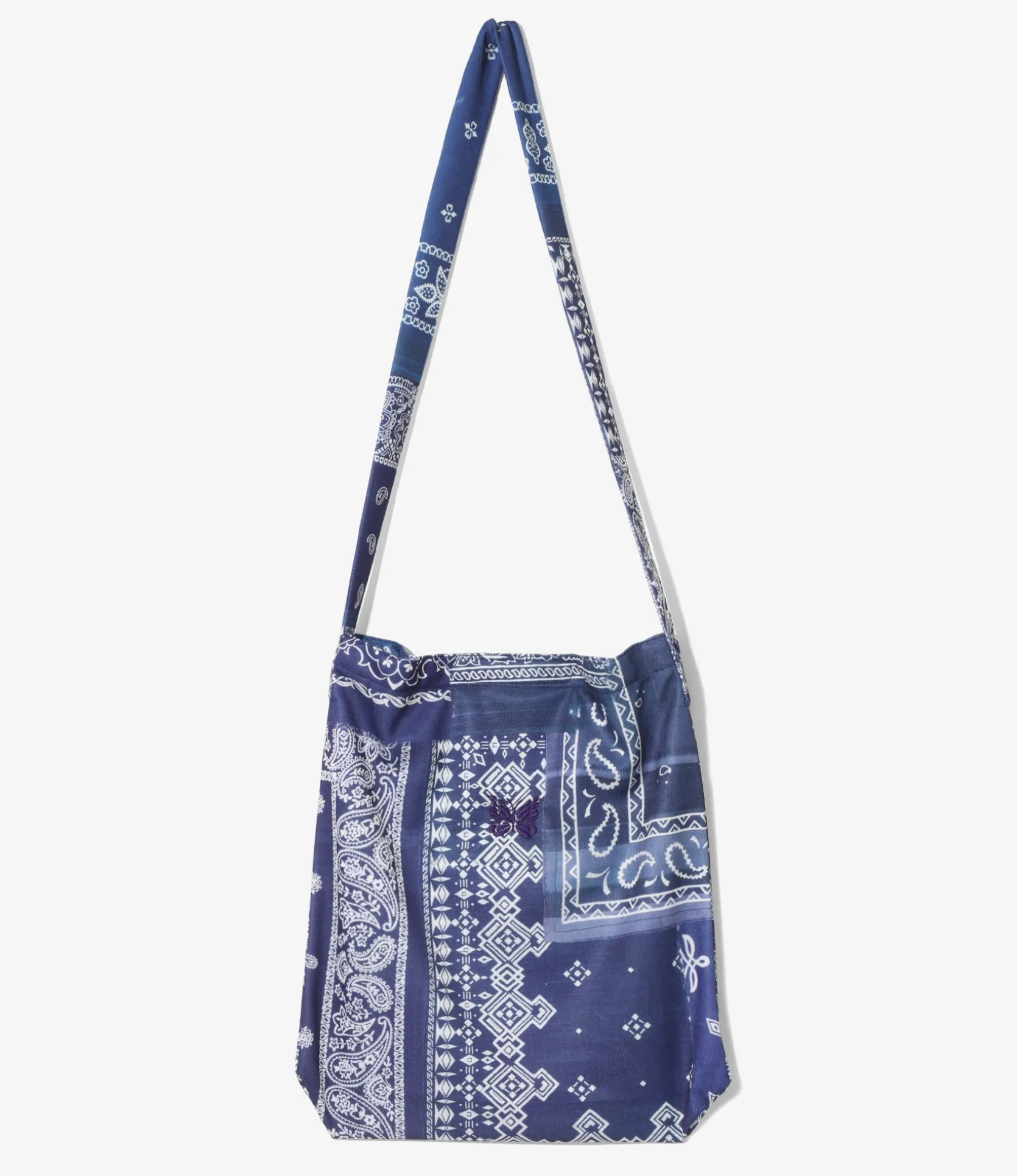 Needles x MIYAGIHIDETAKA - Book Bag - Navy - Bandana Print