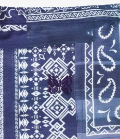 Needles x MIYAGIHIDETAKA - Book Bag - Navy - Bandana Print