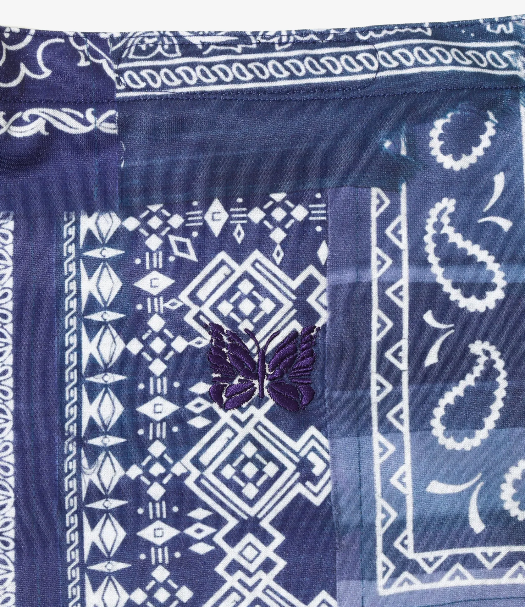 Needles x MIYAGIHIDETAKA - Book Bag - Navy - Bandana Print