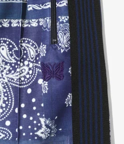 Needles x MIYAGIHIDETAKA - Track Shorts - Navy - Bandana Print