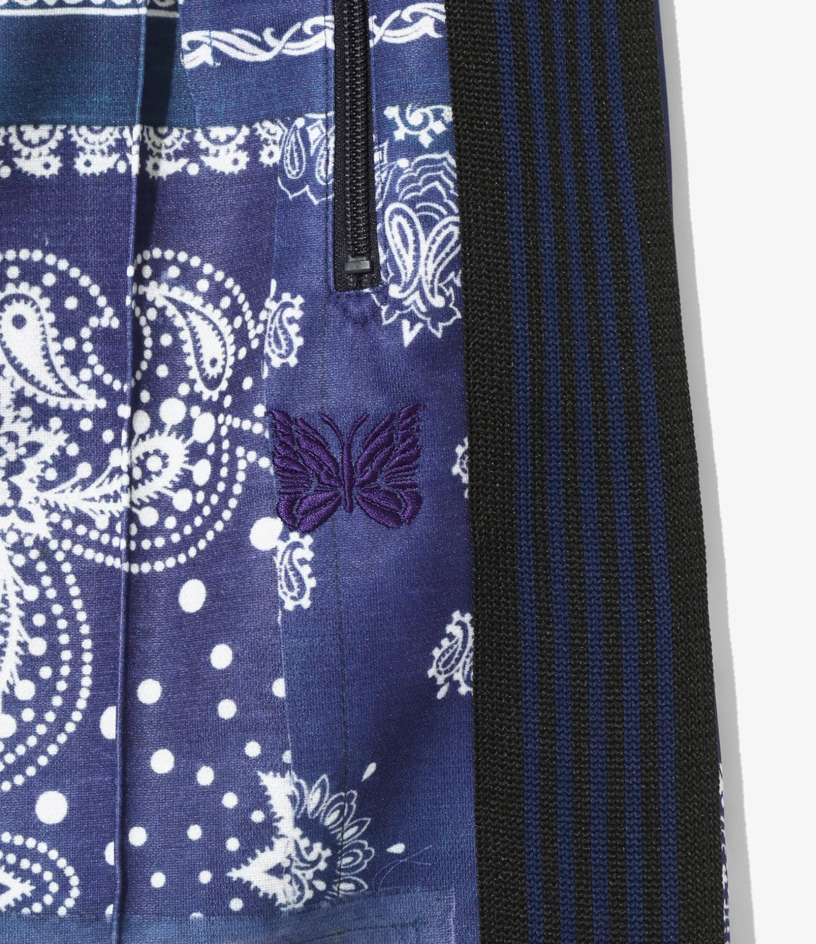 Needles x MIYAGIHIDETAKA - Track Shorts - Navy - Bandana Print