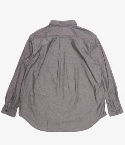 Nepenthes Special - Ivy BD Shirt - Grey Cotton Chambray