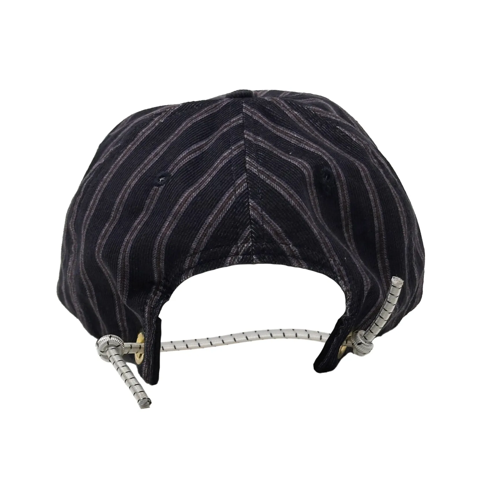 NLA x WHR - Cord Hat - Navy Regimental Stripe Printed Corduroy
