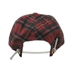 NLA x WHR - Cord Hat - Red Tartan Check Print Corduroy