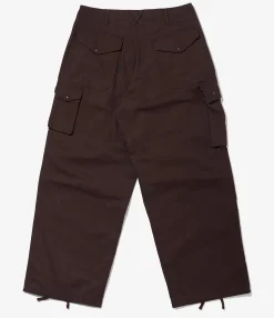 NNY x Blue in Green x Packer - Over FA Pant -  Dk. Brown 8oz Cotton Canvas