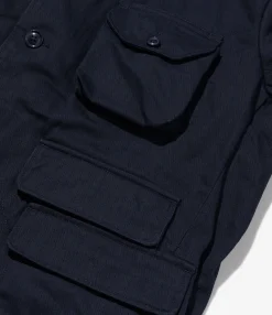 NNY x Blue in Green x Packer - Hunting Blazer - Dk. Navy Cotton Herringbone
