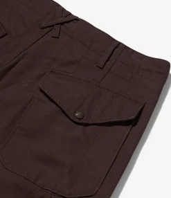 NNY x Blue in Green x Packer - Over FA Pant -  Dk. Brown 8oz Cotton Canvas