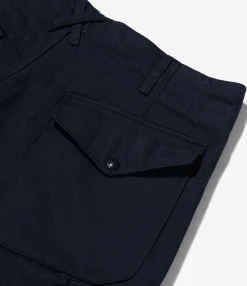 NNY x Blue in Green x Packer - Over FA Pant - Dk. Navy Cotton Herringbone Twill