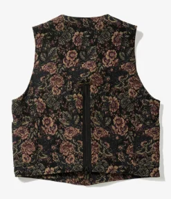 ODD Vest - Black/Gold CP Floral Jacquard