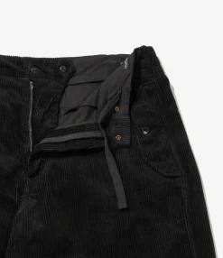 Over Pant - Black Cotton 8W Corduroy
