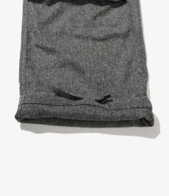 Over Pant - Grey Poly Wool Herringbone