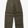Over Pant - Olive Cotton Brushed Herringbone