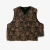 Over Vest - Black/Gold CP Floral Jacquard