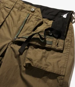 5P Pant - Olive Coated Cotton Cloth