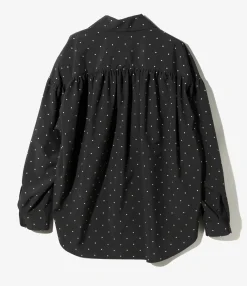 Painter Shirt - Black - Poly Cloth / Flocky Printed