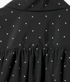 Painter Shirt - Black - Poly Cloth / Flocky Printed