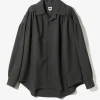 Painter Shirt - Charcoal - Poly Sharkskin Twill
