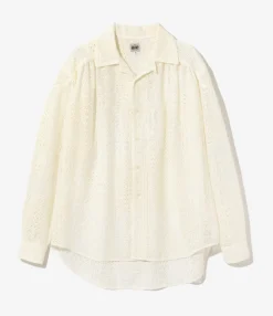 Painter Shirt - Off White - Poly Lace