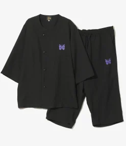 Pajama Set - Black - Poly Oxford