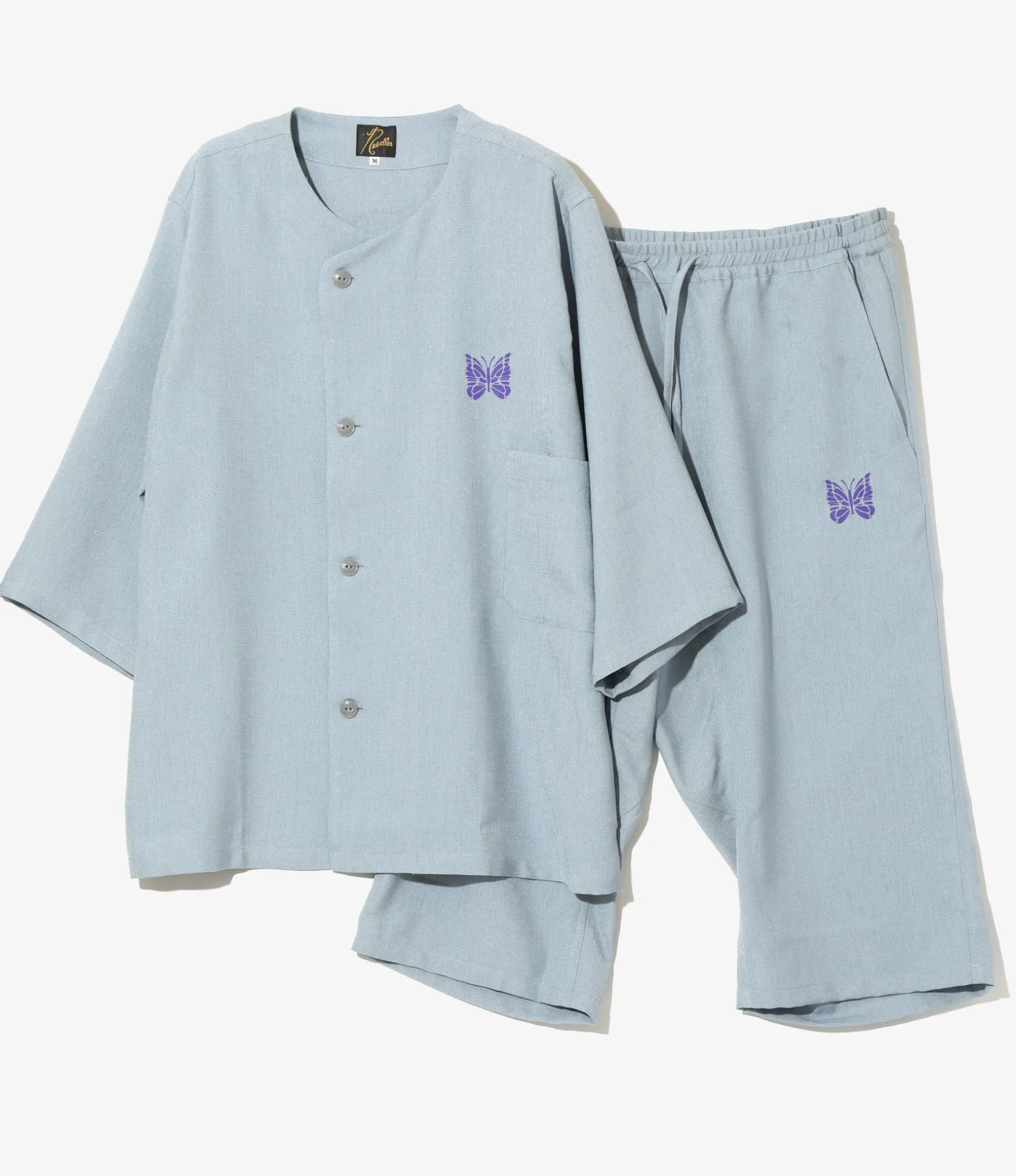 Pajama Set - Sax - Poly Oxford