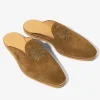 Papillon Emb. Slip-in - Brown - Suede