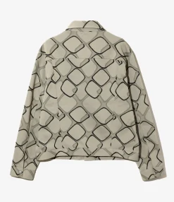 Penny Jean Jacket - Abstract - Poly Jacquard
