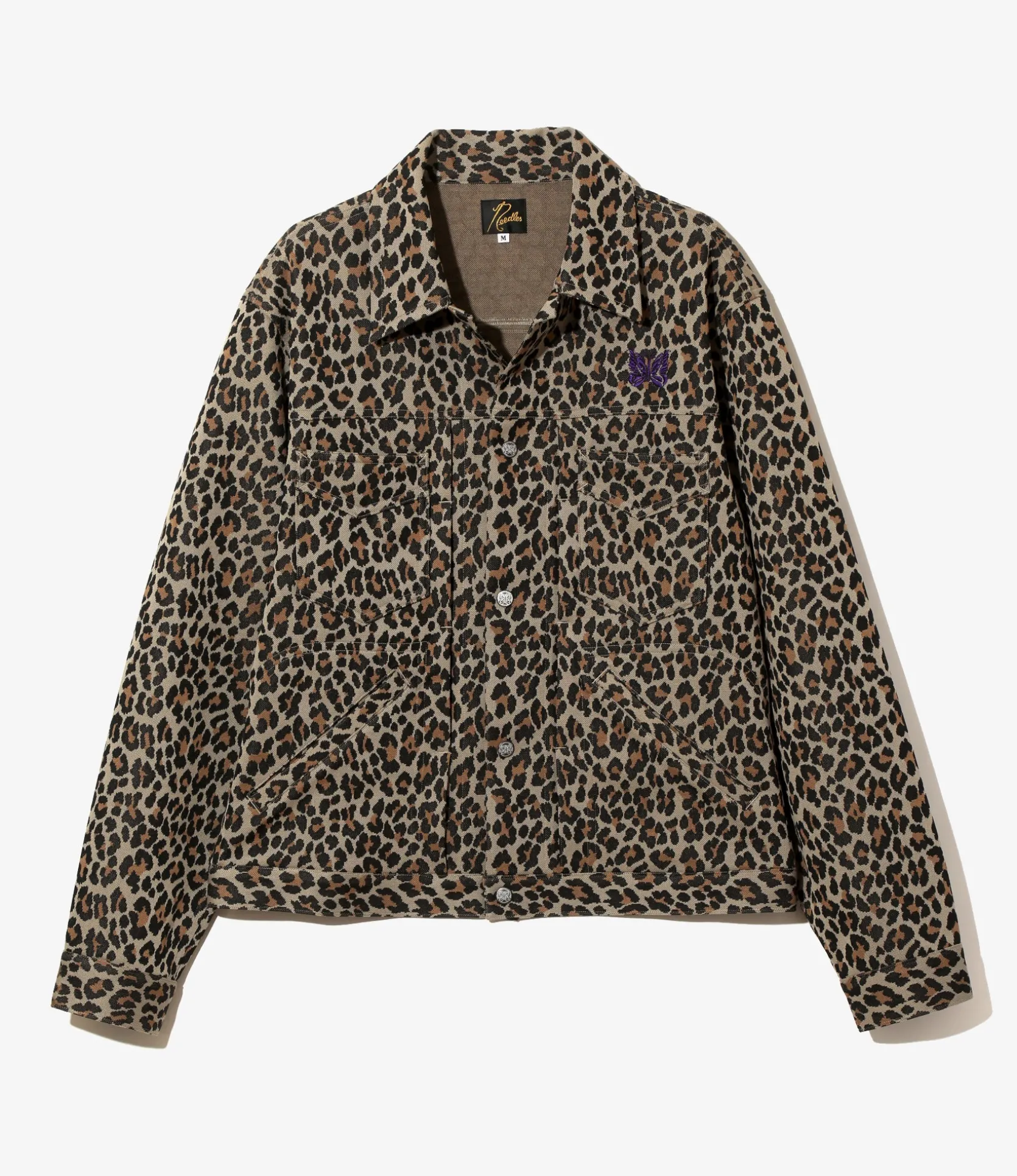 Penny Jean Jacket - Leopard - Poly Jacquard