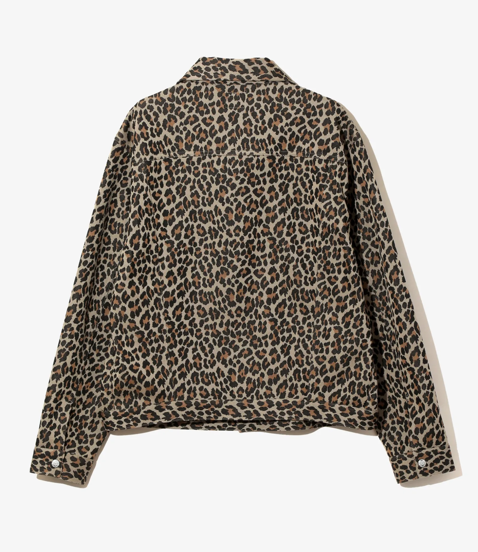 Penny Jean Jacket - Leopard - Poly Jacquard