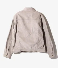 Penny Jean Jacket - Lt. Grey - C/PE 14W Corduroy