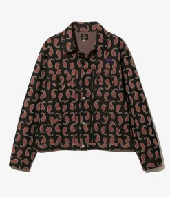 Penny Jean Jacket - Paisley - Poly Jacquard