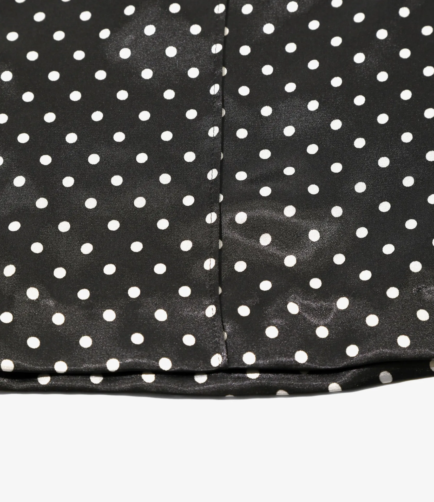 Pin Tuck Flare Pants - Black - Polka Dots Sateen