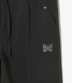 Piping Cowboy Pant - Black - Poly Double Cloth