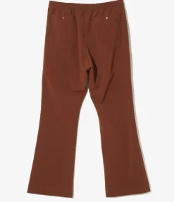 Piping Cowboy Pant - Brown - Poly Double Cloth