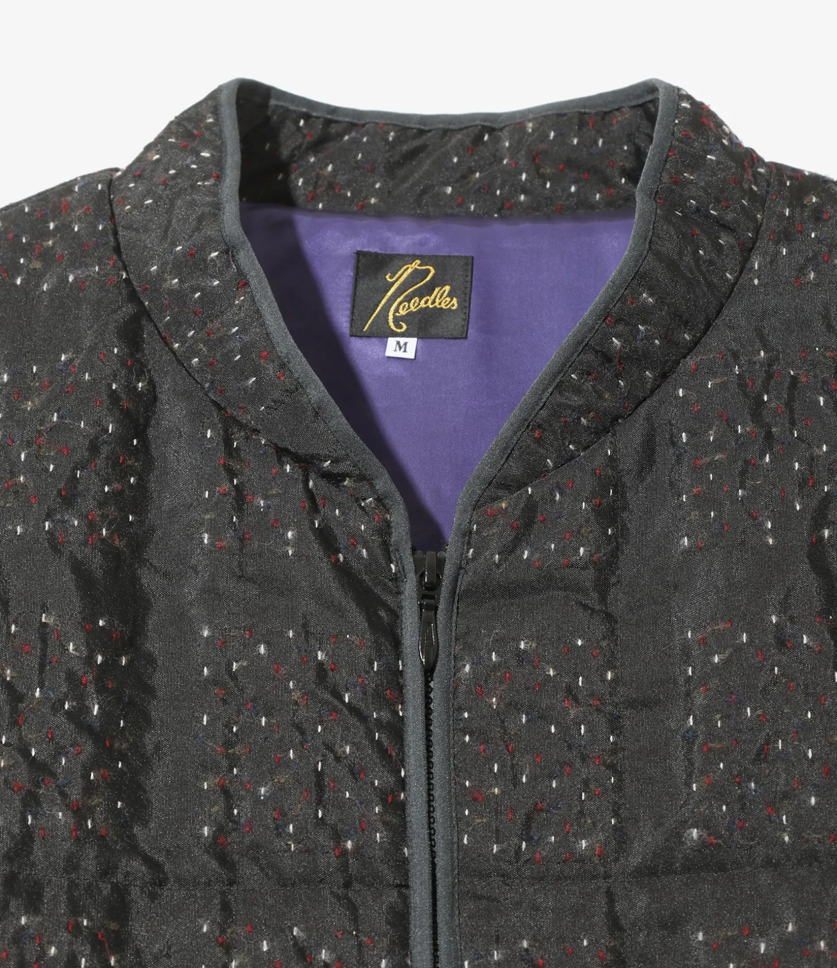 Piping Quilt Jacket - Charcoal - PE/W Square Double Cut Jq.