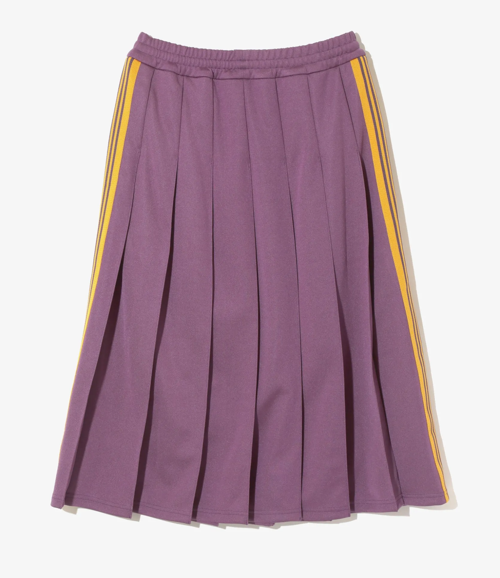 Pleated Track Skirt - Purple - Poly Smooth