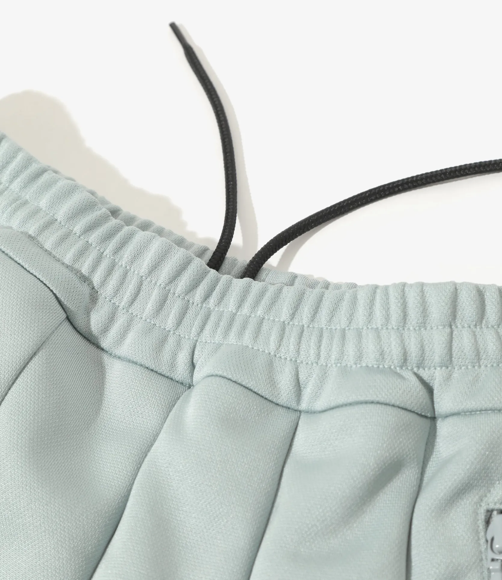 Pleated Track Skirt - Sax - Poly Smooth