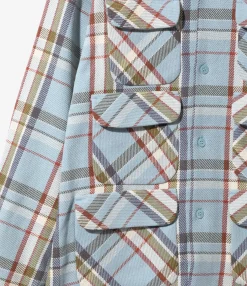 6-Pocket Classic Shirt - Lt. Blue - Cotton Plaid Twill