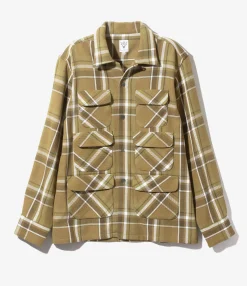 6-Pocket Classic Shirt - Olive - Cotton Plaid Twill