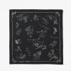 Printed Bandana - Black - Animal