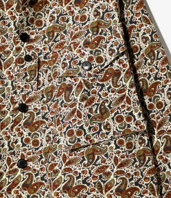 PRS Shirt - Black  - Cotton Ripstop / Paisley Printed