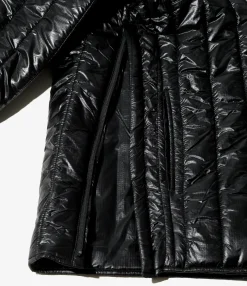 Quilted Pullover Parka - Black - Nylon Ripstop