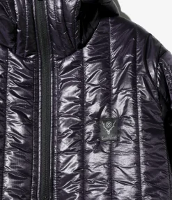 Quilted Pullover Parka - Purple - Nylon Ripstop