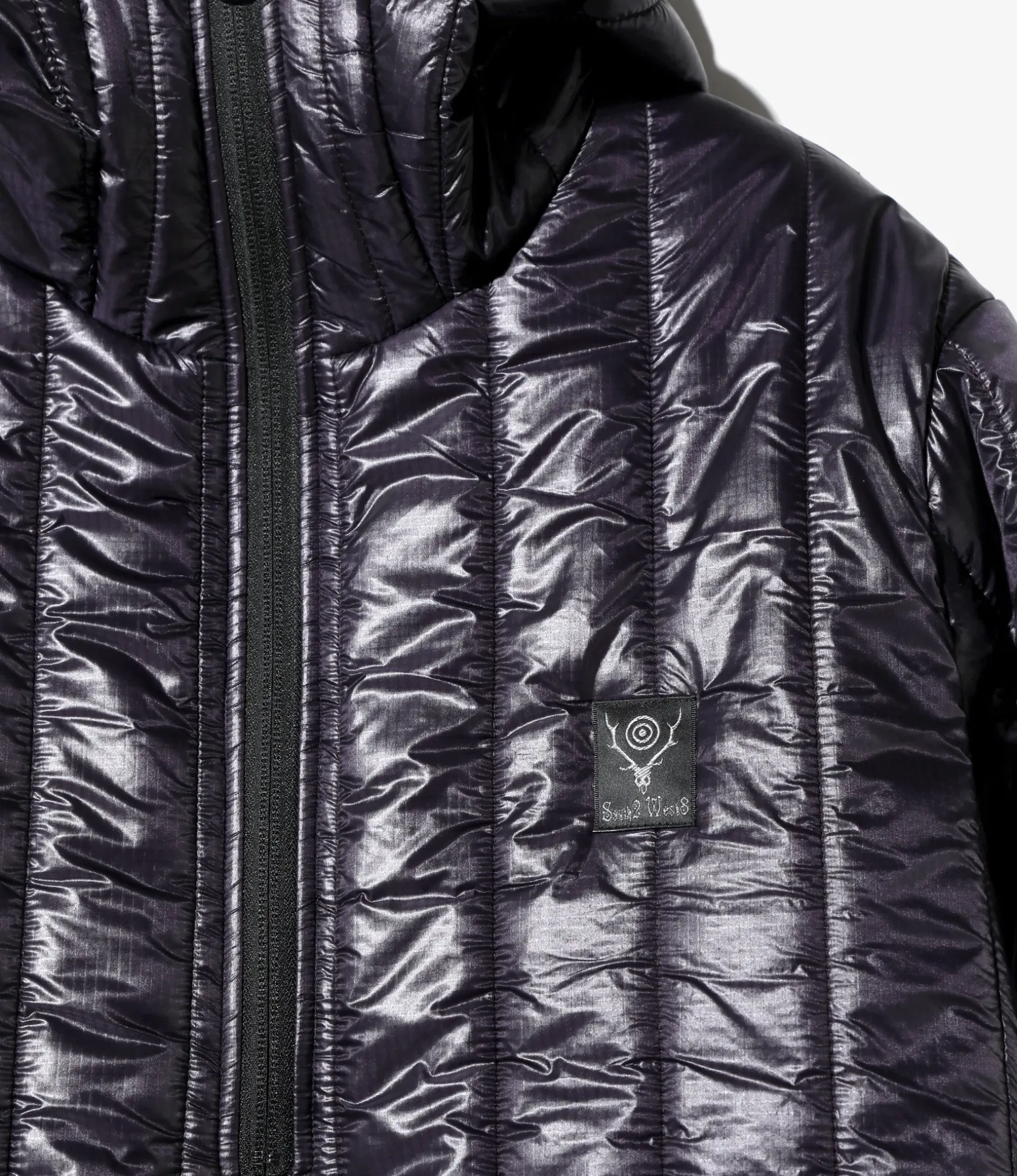 Quilted Pullover Parka - Purple - Nylon Ripstop